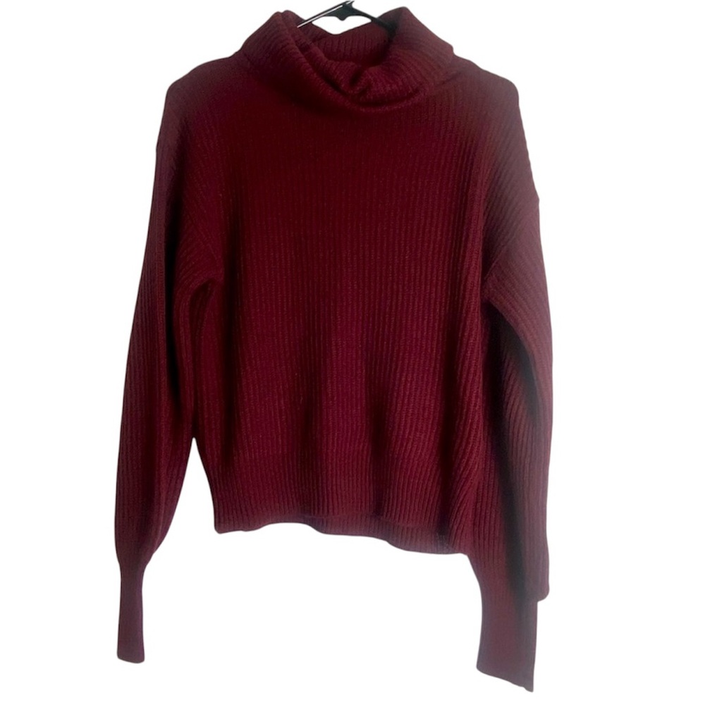 Womens Ambiance Apparel Ribbed Sweatshirt Size Small